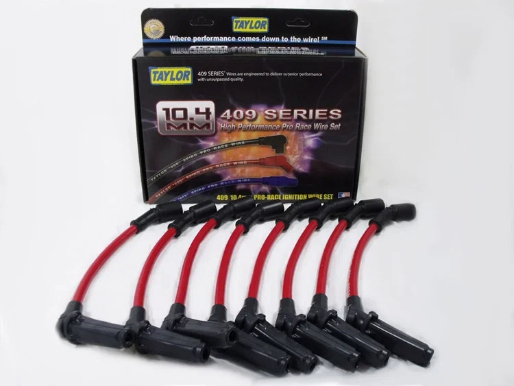 Spark Plug Wire Set Universal 10.4mm Silicone Spiro Pro 409 409 350 ohm_ft 79286