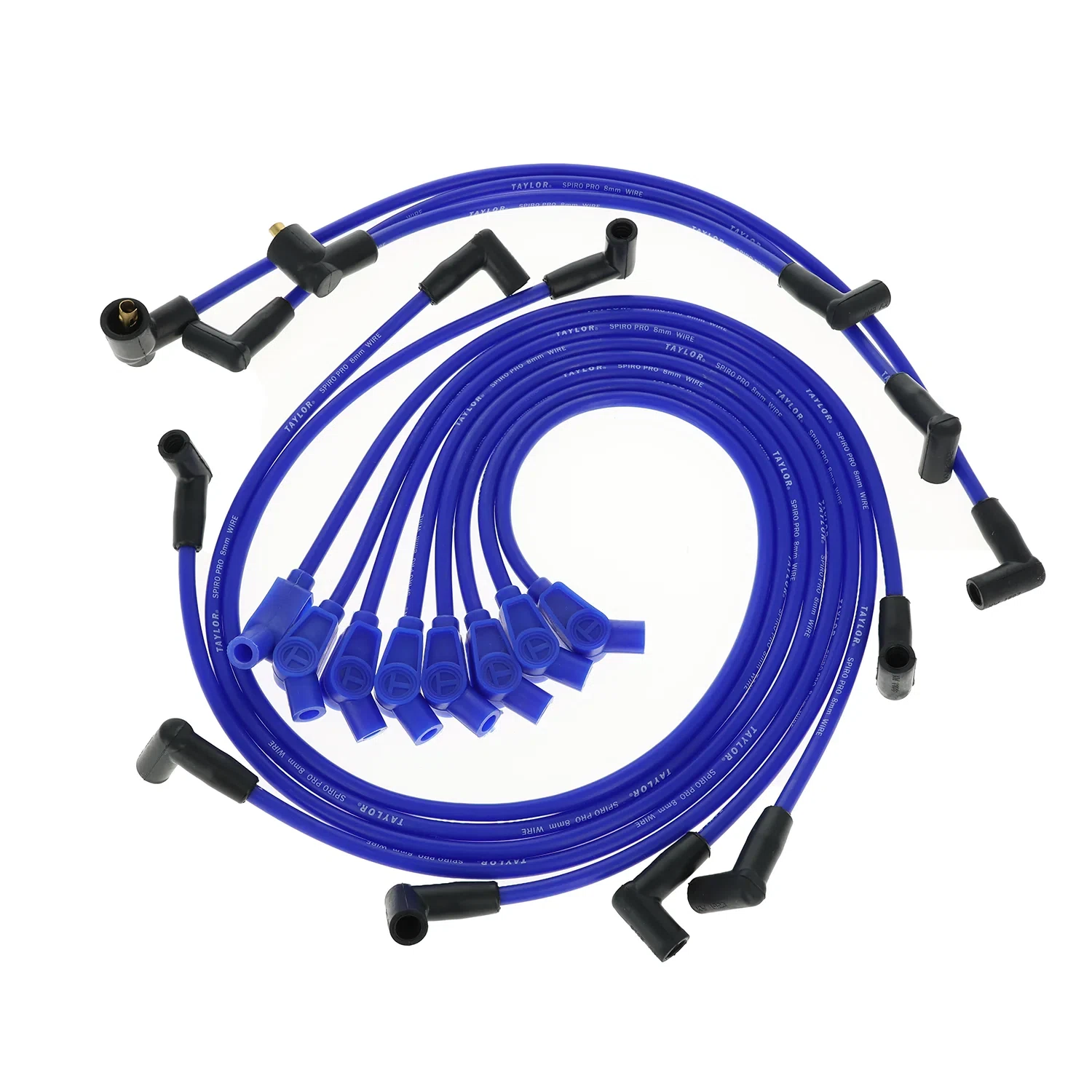 Spark Plug Wire Set Universal 8mm Silicone Spiro Pro 350 ohm_ft Blue 74655