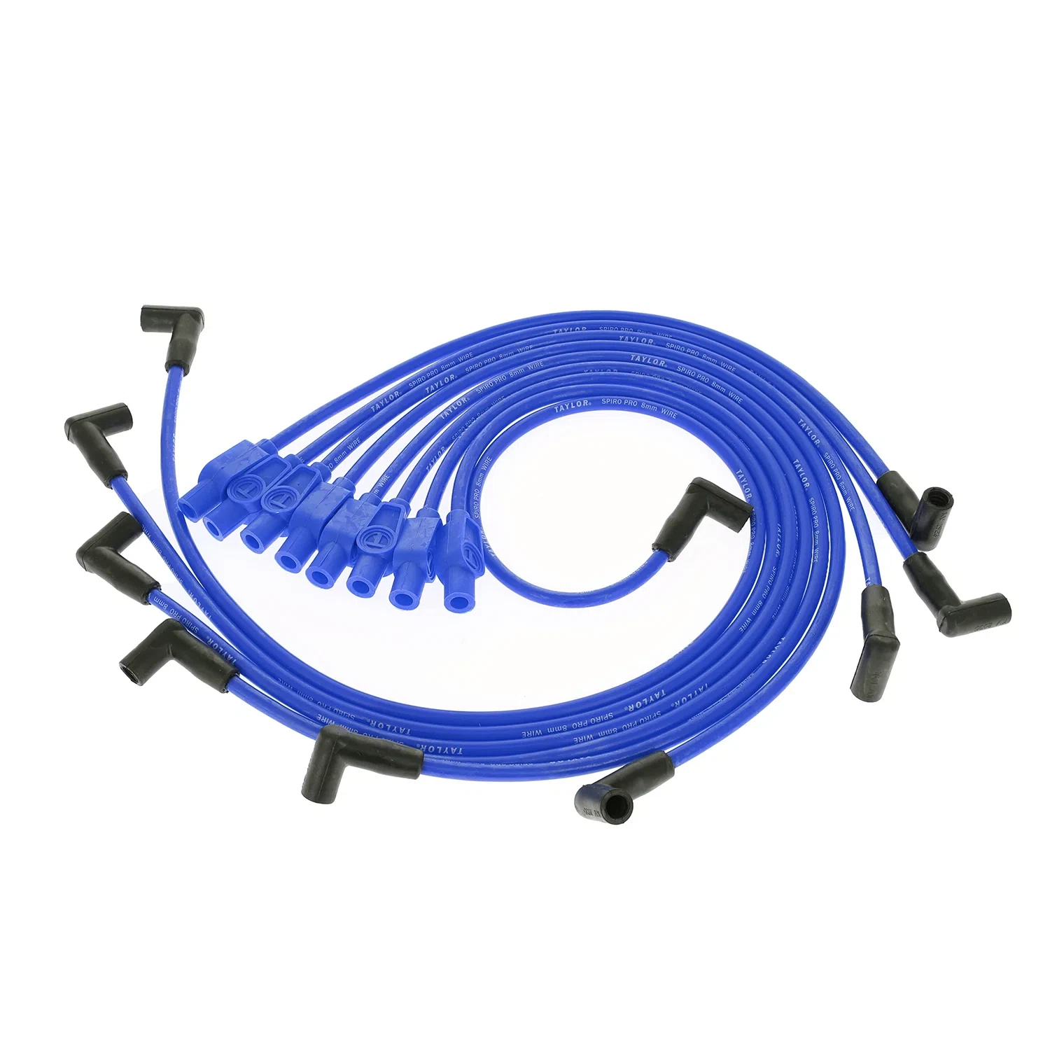 Spark Plug Wire Set Universal 8mm Silicone Spiro Pro 350 ohm_ft Blue 74676
