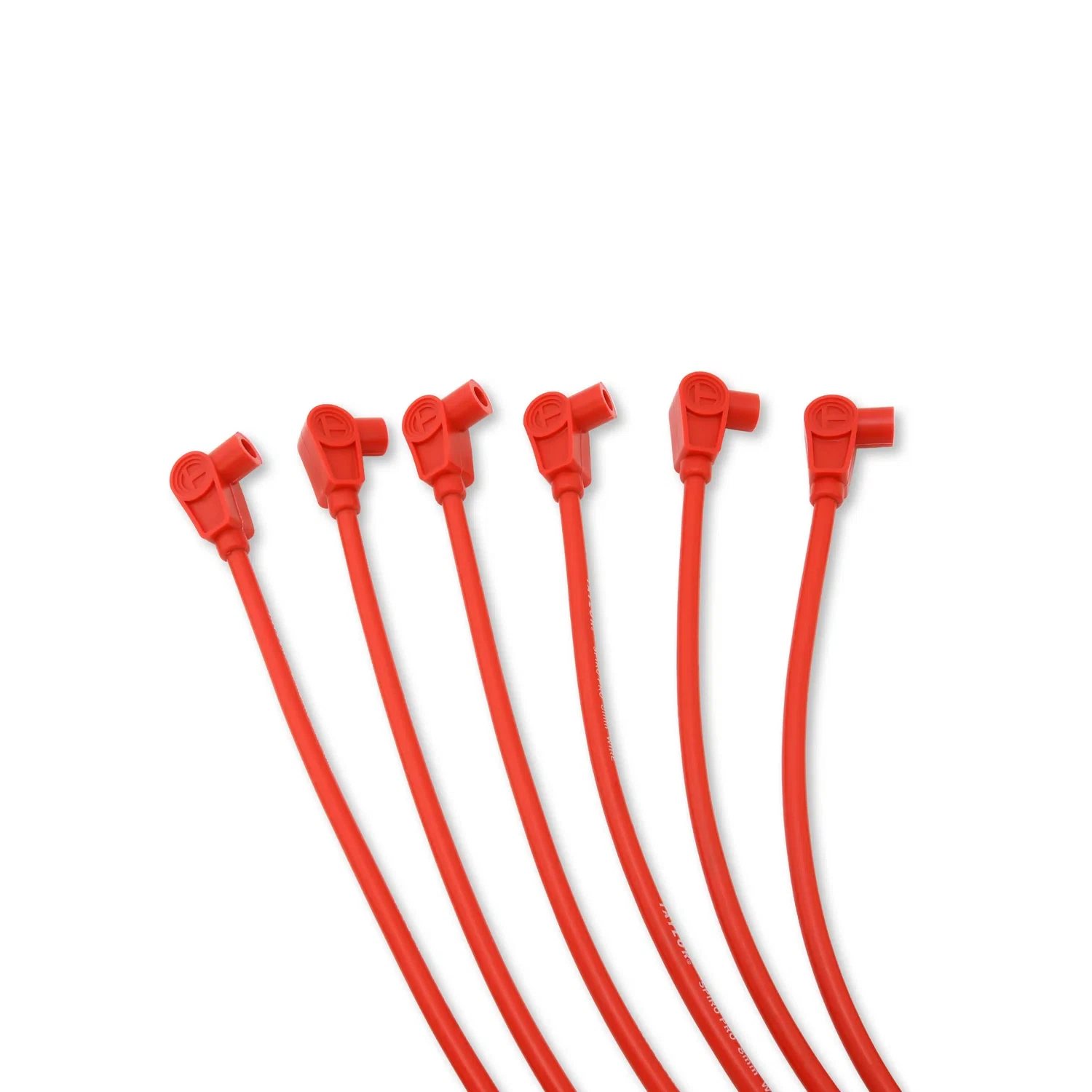 Spark Plug Wire Set Universal 8mm Silicone Spiro Pro 350 ohm_ft Red 72210