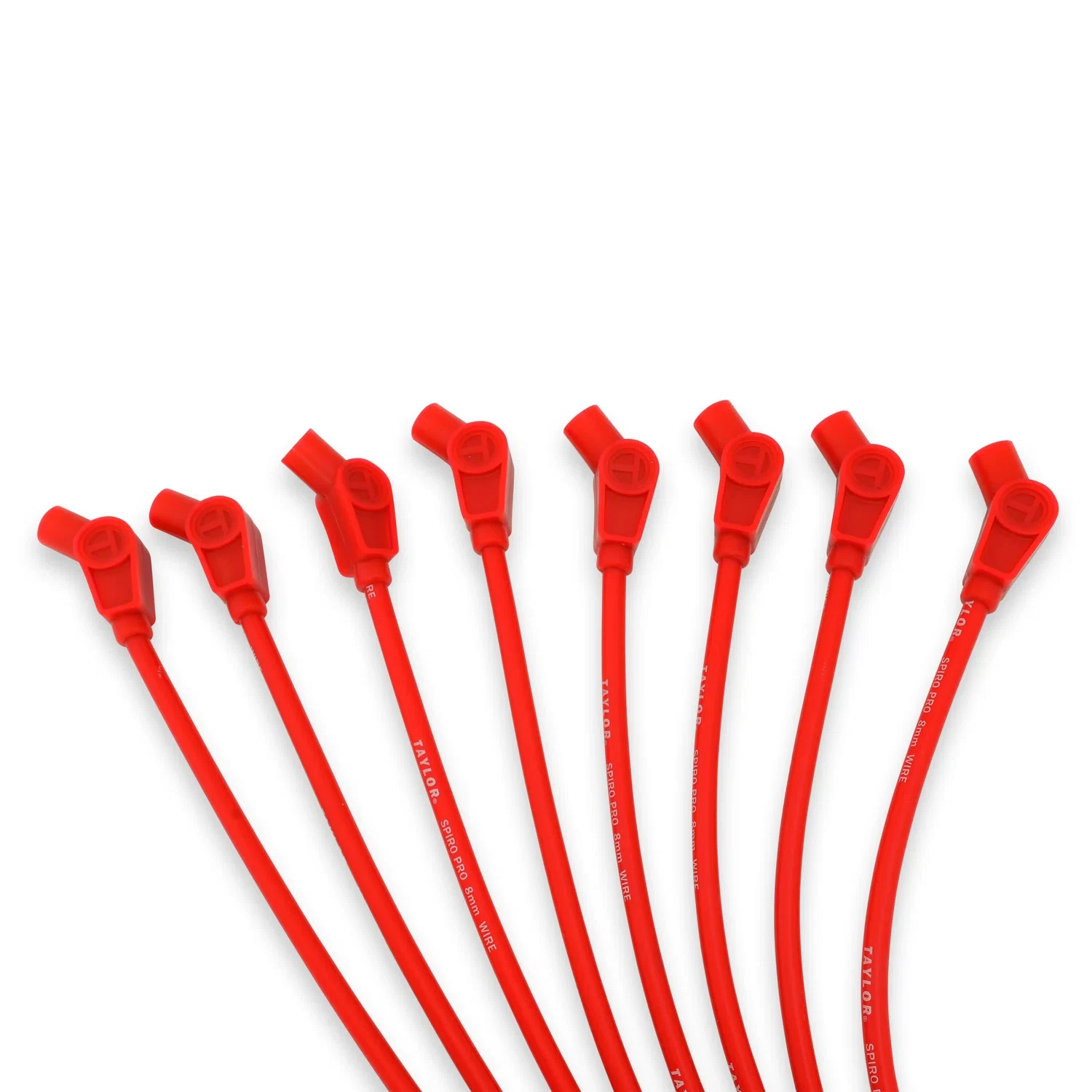 Spark Plug Wire Set Universal 8mm Silicone Spiro Pro 350 ohm_ft Red 76232