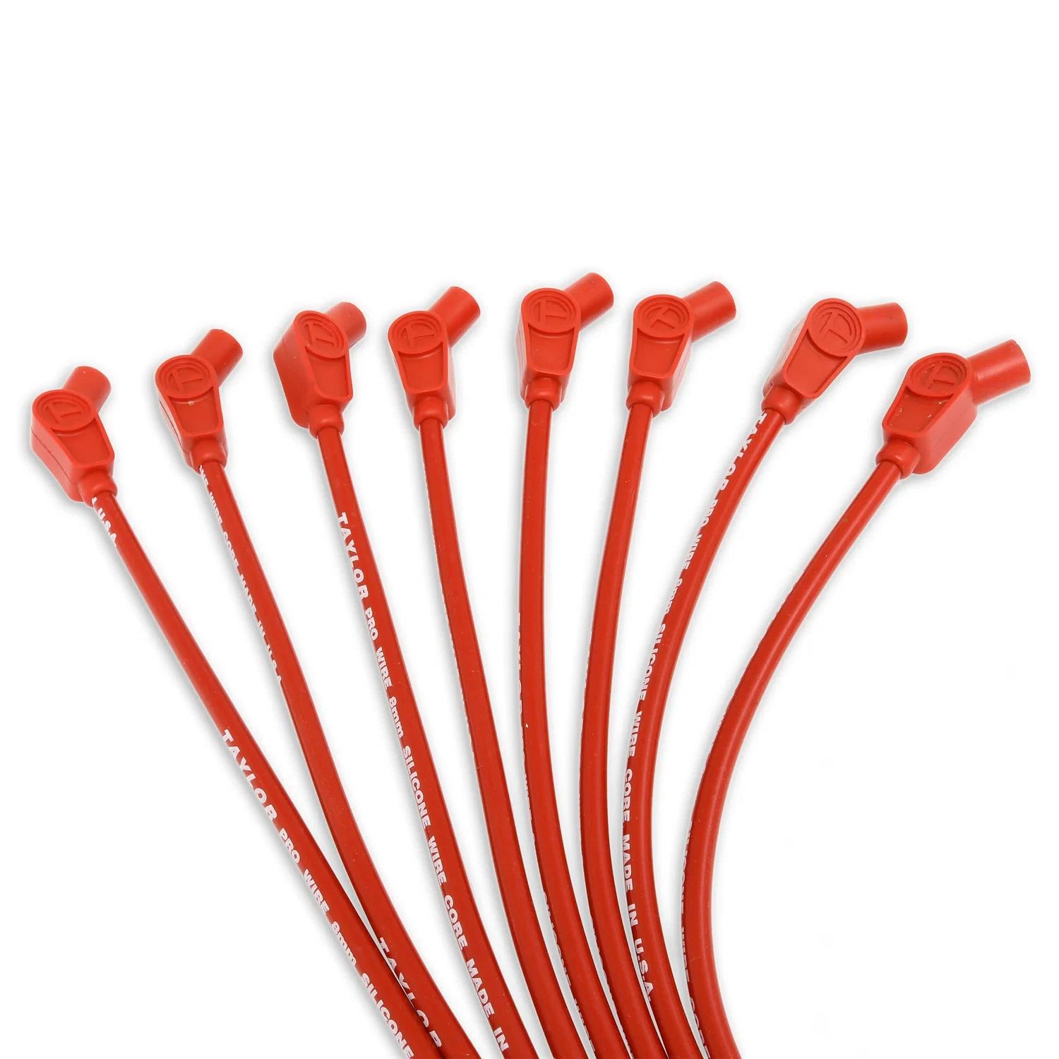 Spark Plug Wire Set Universal 8mm Silicone Spiro Pro 350 ohm_ft Red 76258