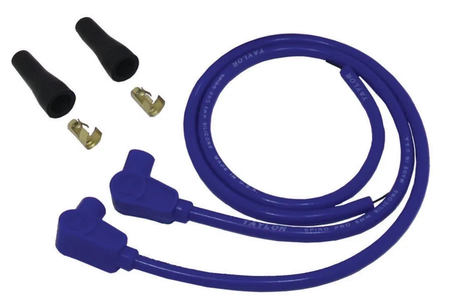 Spark Plug Wire Set Universal 8mm Silicone Spiro Pro 90_ 350 ohm_ft Blue 10651