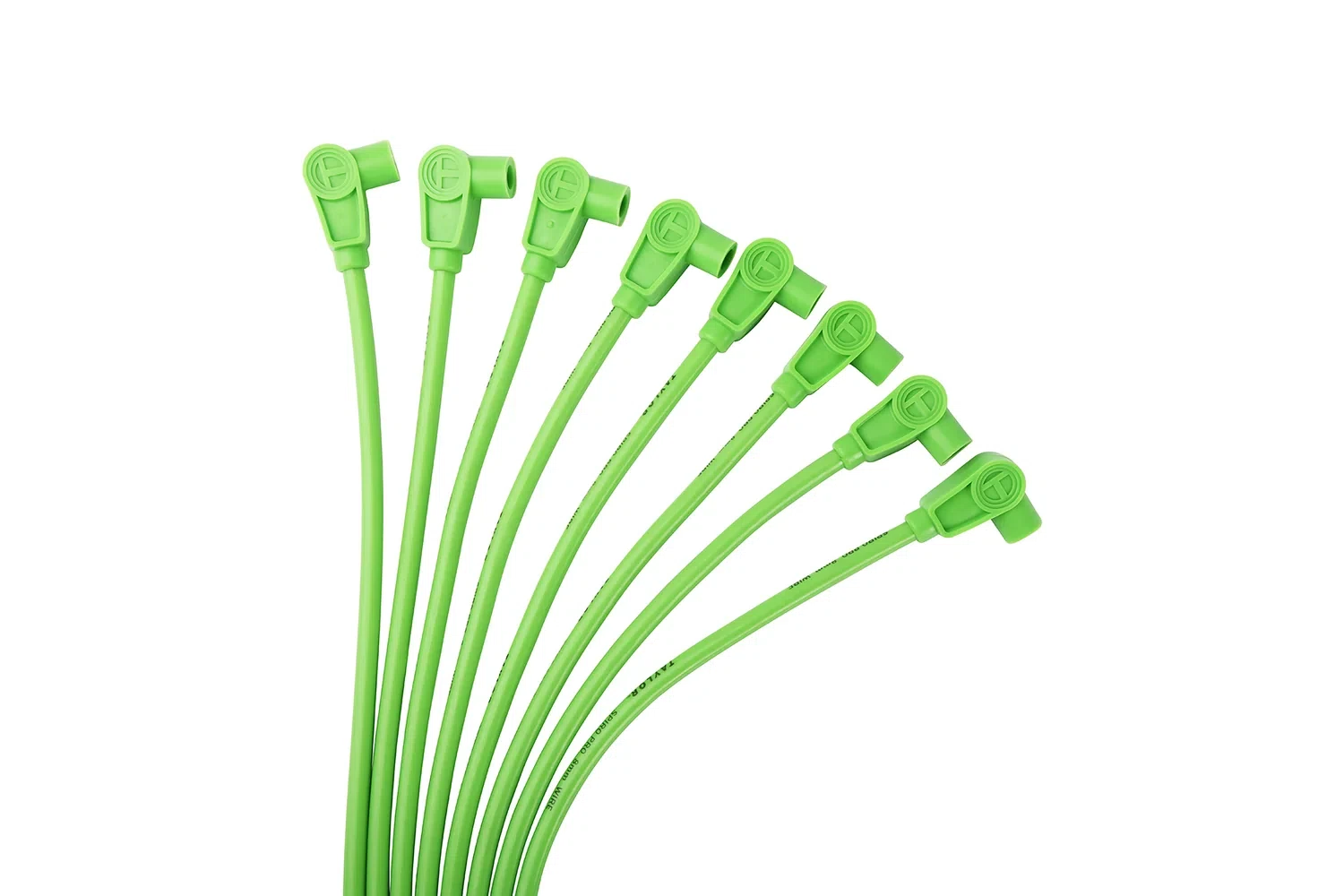 Spark Plug Wire Set Universal 8mm Silicone Spiro Pro 90_ 350 ohm_ft Green 78551