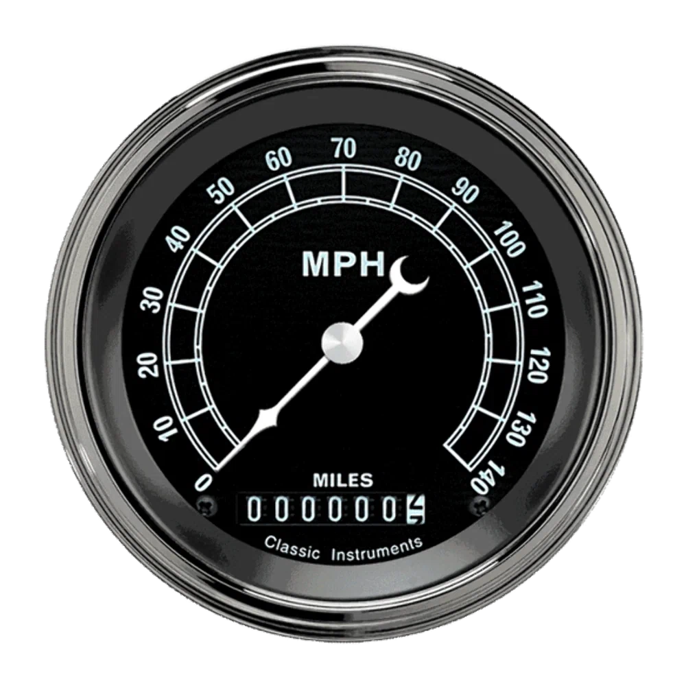 Traditional 3 3_8_ Speedometer TR55SLF