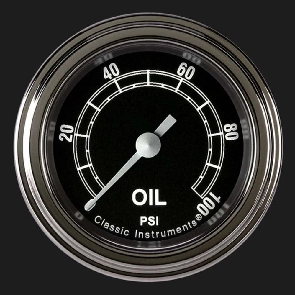Traditional 2 1_8_ Oil Pressure Gauge TR181SLF