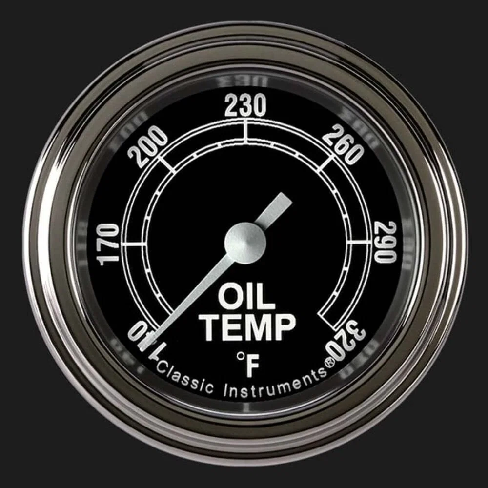 Traditional 2 1_8_ Oil Temperature Gauge TR128SLF