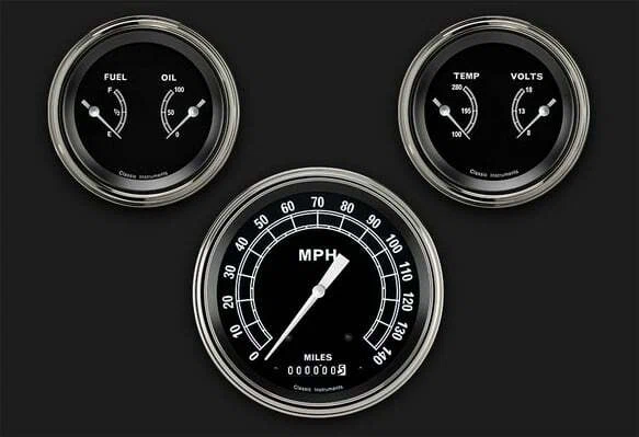 Traditional Series Three Gauge Set TR64SLF