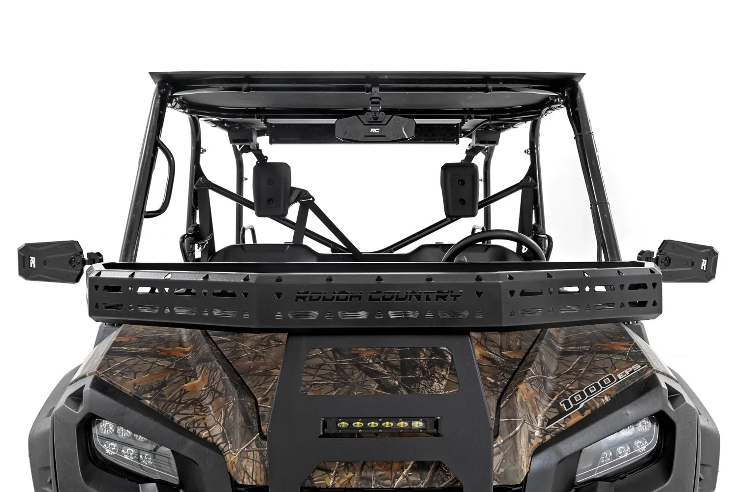UTV Aluminum Side View Mirrors; Horizontal 99209