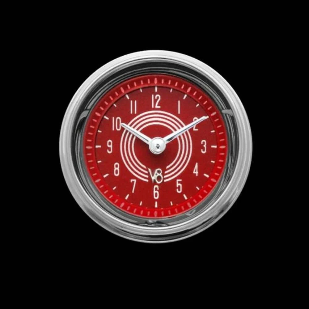 V8 Red Steelie 2 1_8_ Clock V8RS90SHC