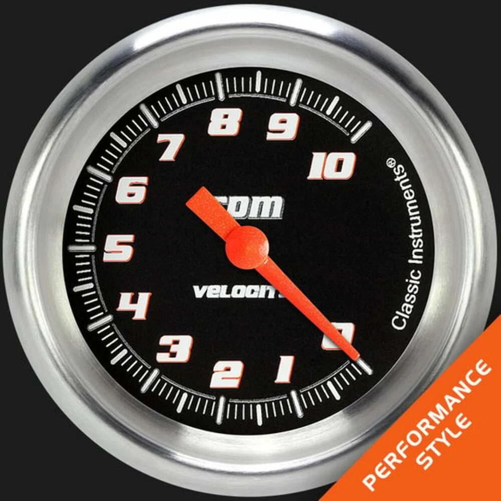 Velocity Black 2 5_8_ Tachometer VS383BAPF