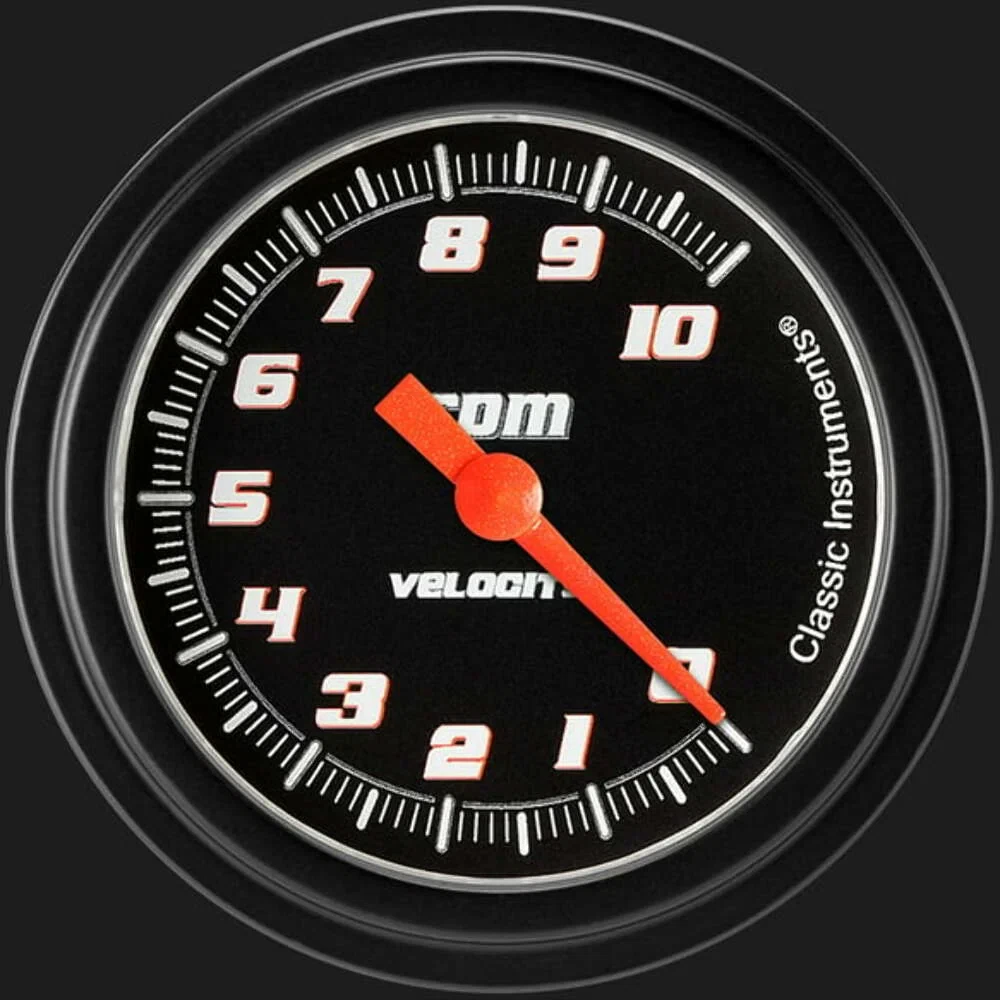 Velocity Black 2 5_8_ Tachometer VS383BBLF