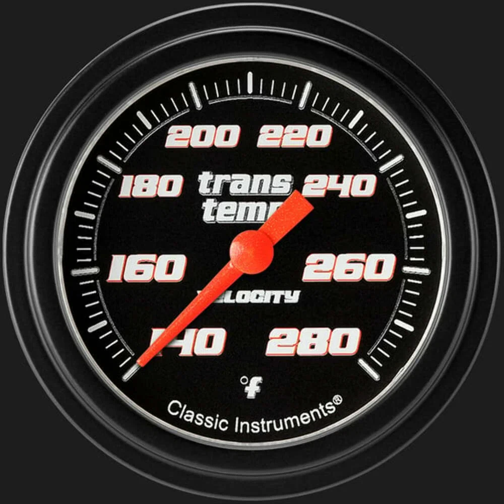 Velocity Black 2 5_8_ Transmission Temperature Gauge VS327BBLF