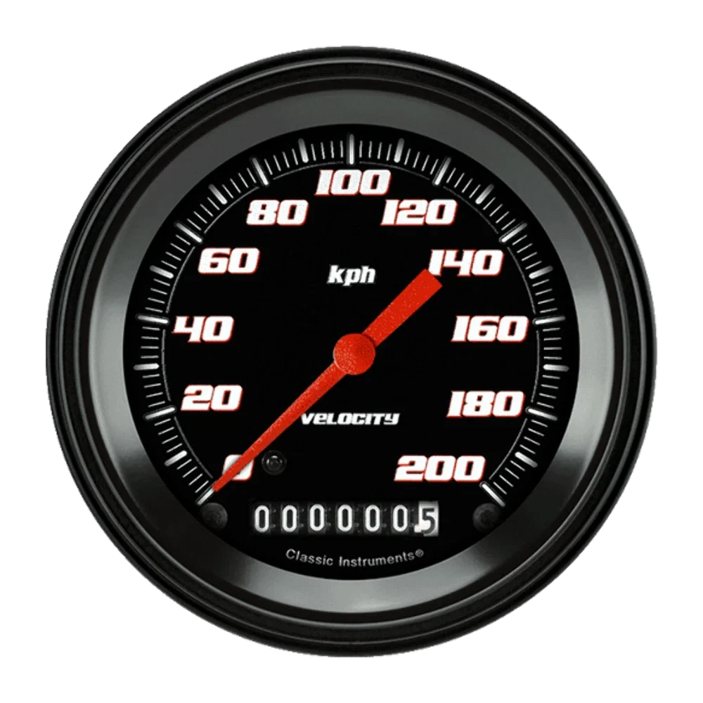 Velocity Black 3 3_8_ Speedometer VS59BBLF