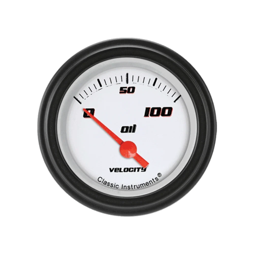 Velocity White 2 1_8_ Oil Pressure VS81WBLF