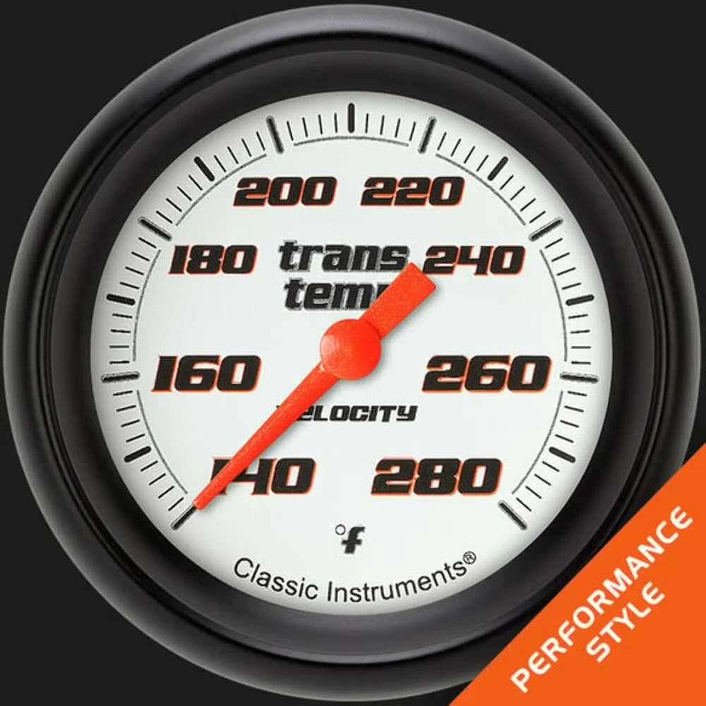 Velocity White 2 5_8_ Transmission Temperature Gauge VS327WBPF