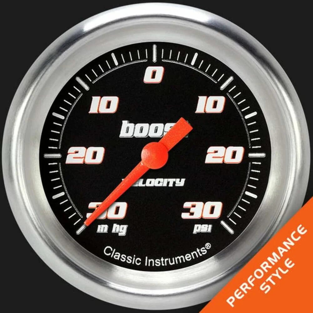 Velocity Black 2 5_8_ Boost_Vac Gauge VS341BAPF