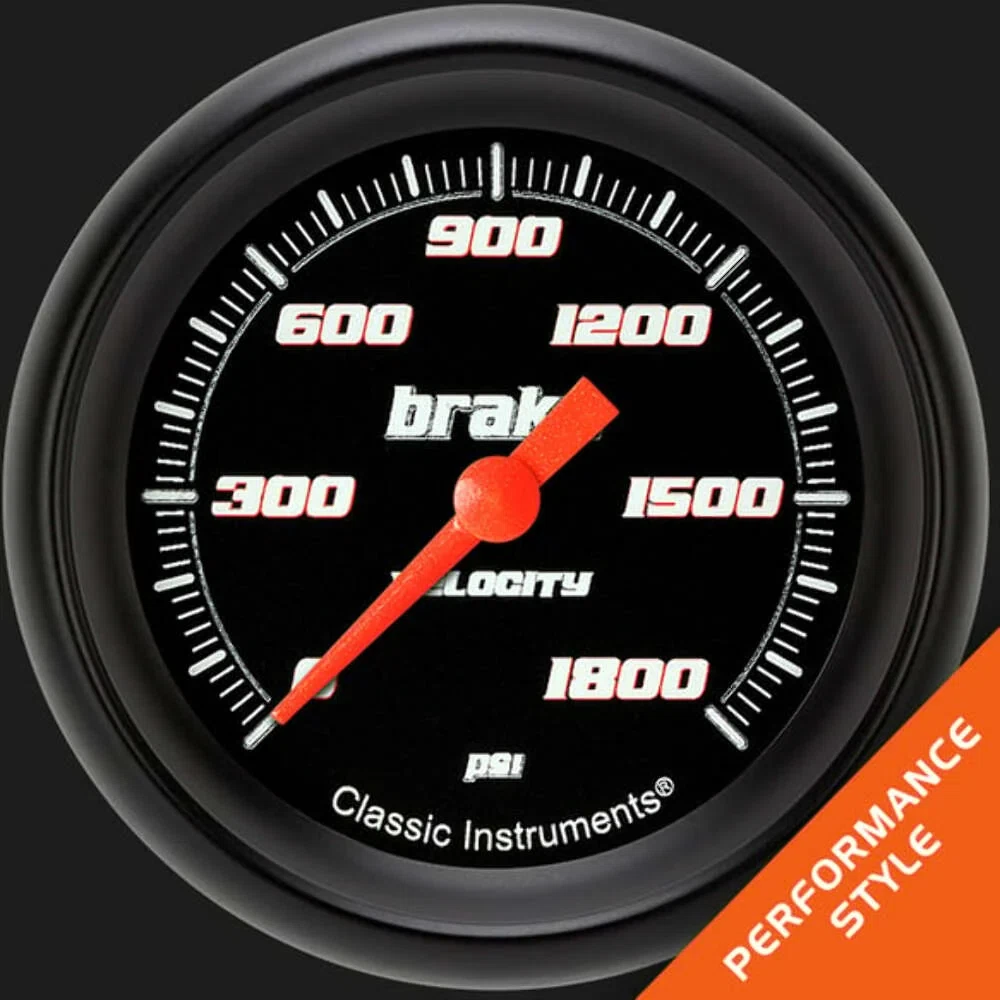 Velocity Black 2 5_8_ Brake Pressure Gauge VS367BBPF