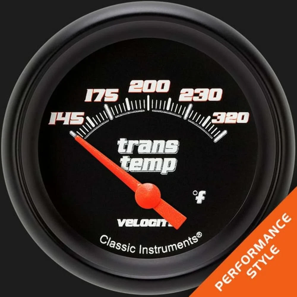 Velocity Black 2 5_8_ Transmission Temperature Gauge VS227BBPF