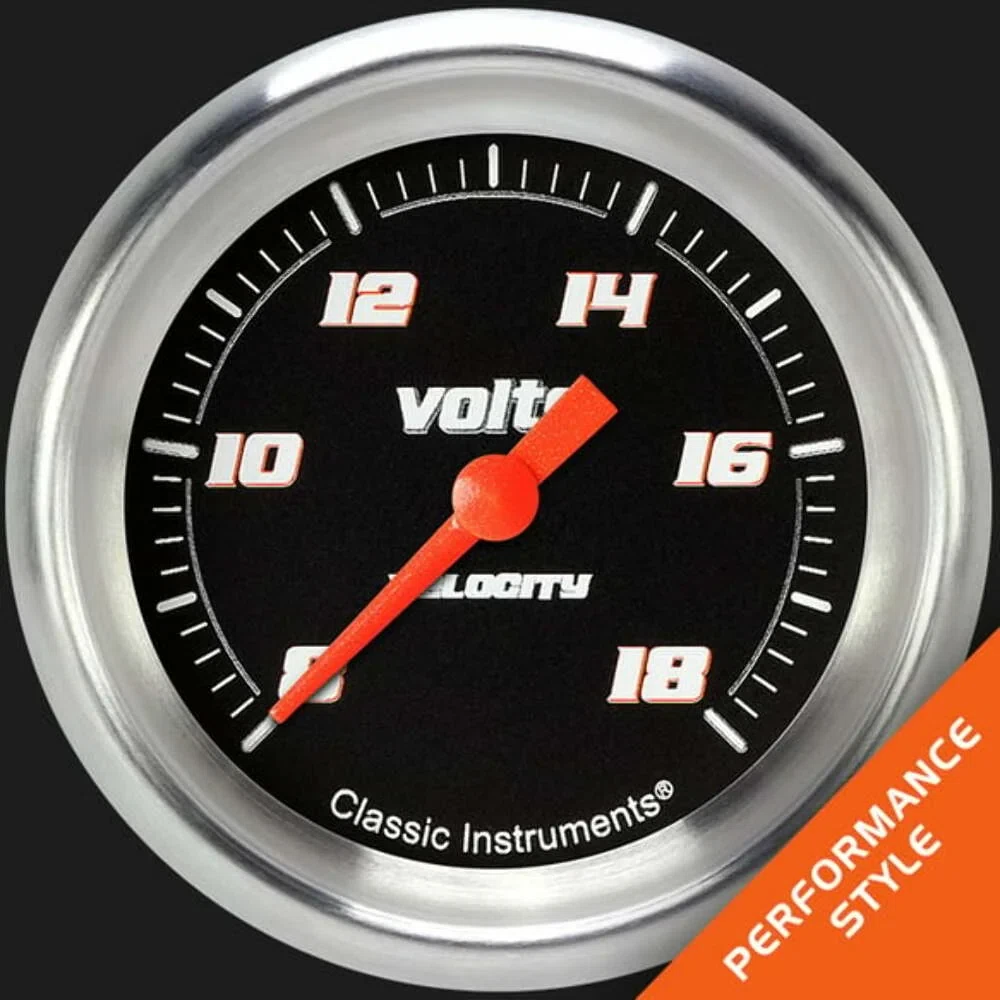 Velocity Black2 5_8_ Voltage Gauge VS330BAPF
