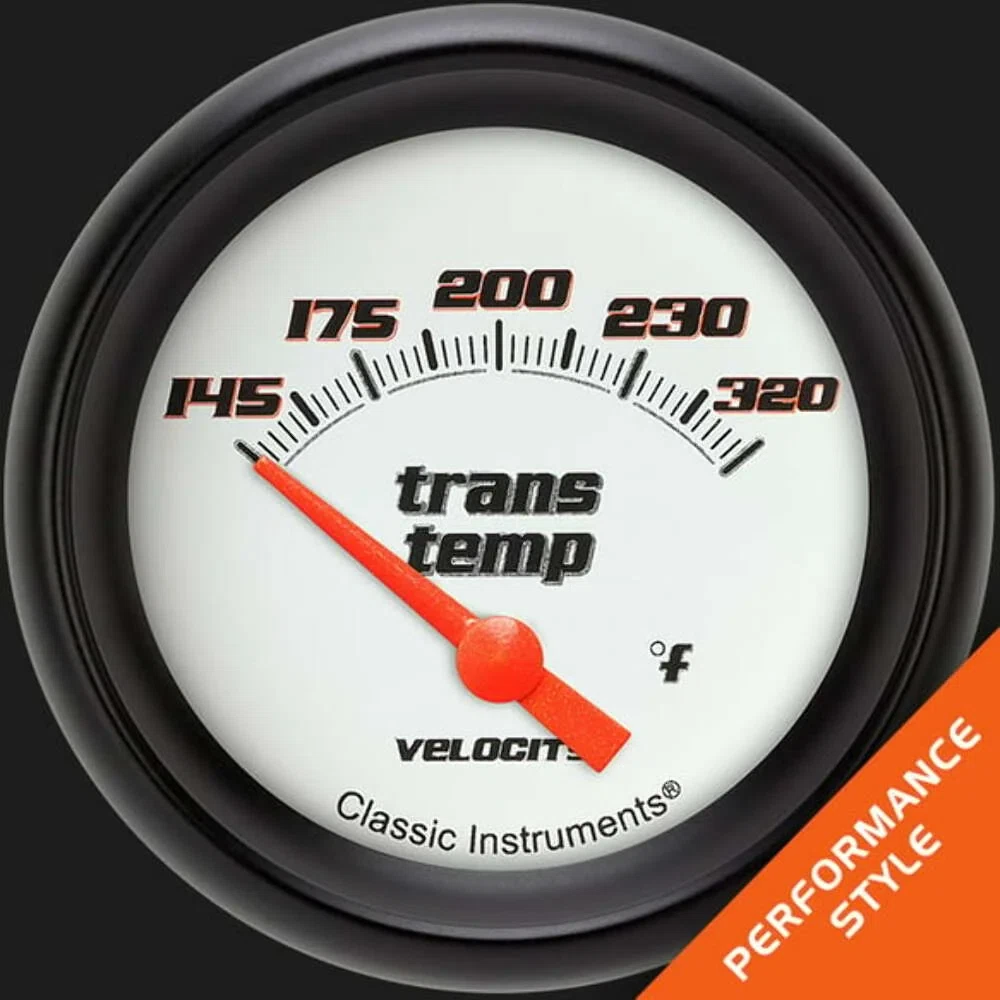 Velocity White 2 5_8_ Transmission Temperature Gauge VS227WBPF