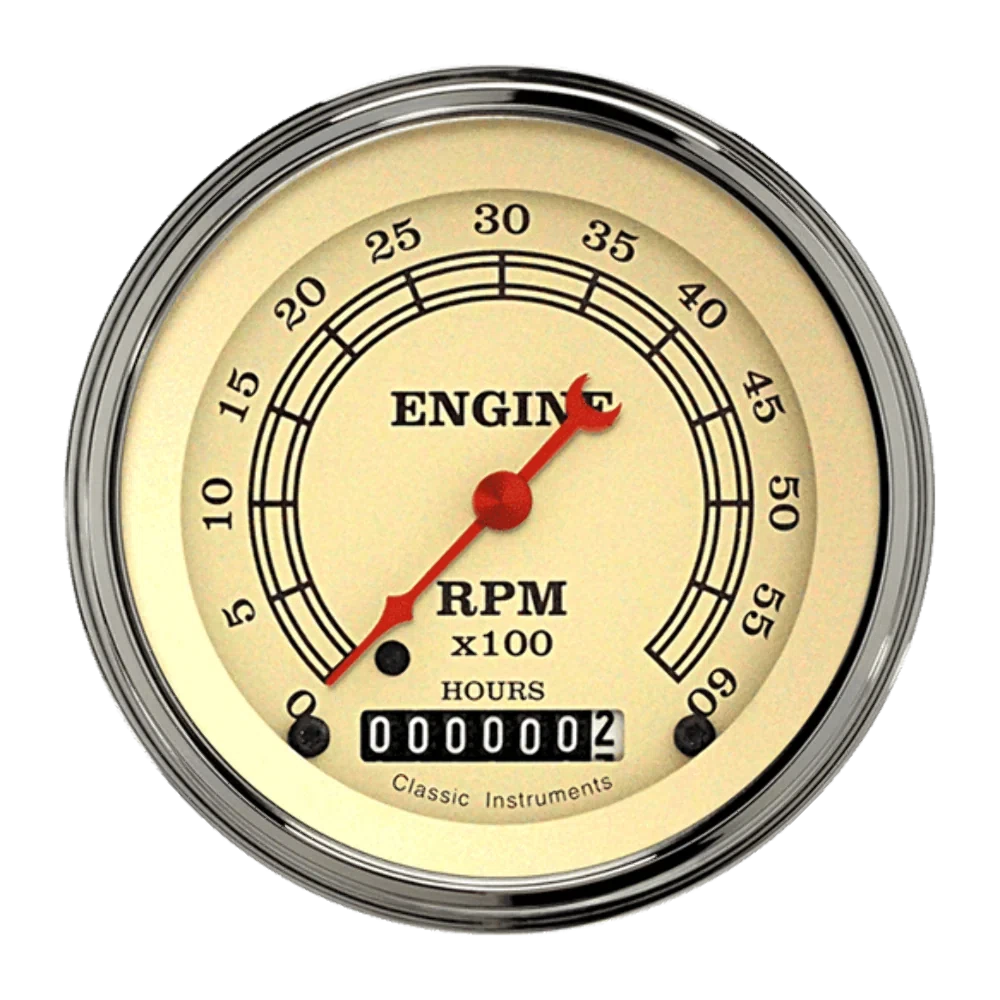 Vintage 3 3_8_ Tachometer VT60HSLF