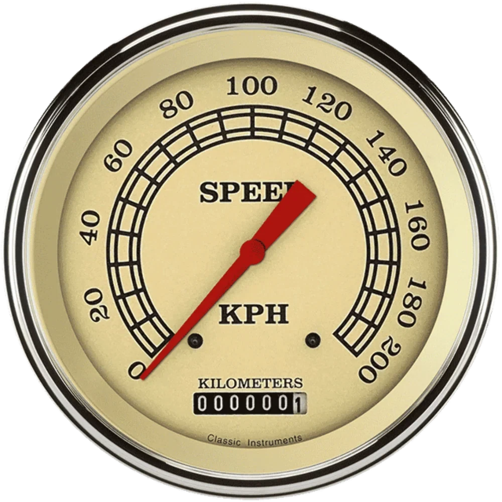 Vintage 4 5_8_ Speedometer VT58SLF