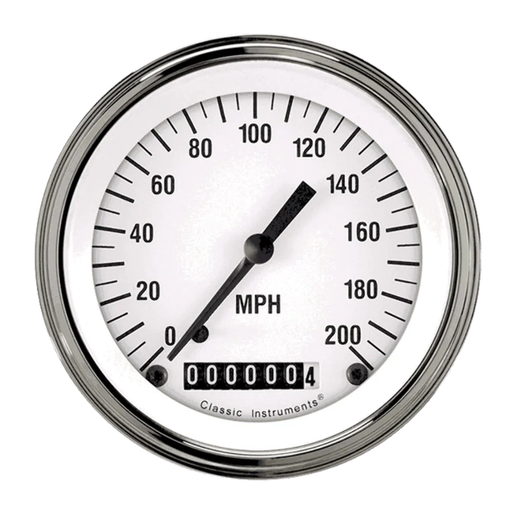 White Hot 3 3_8_ Speedometer WH57SLF