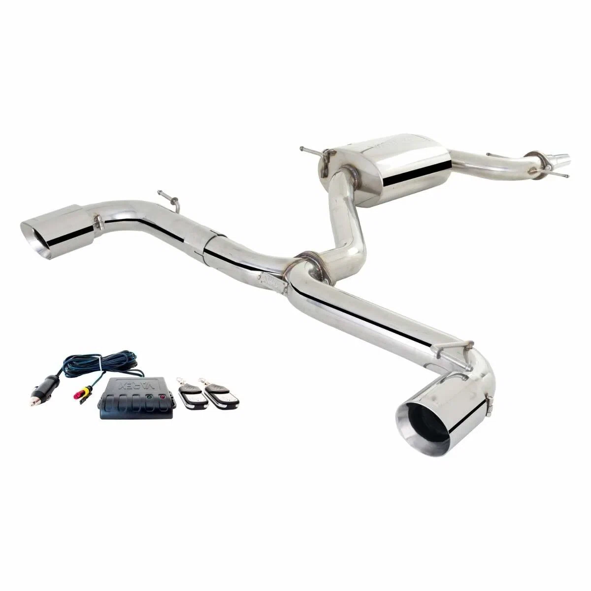 XFORCE Exhaust ES-VW06-VMK-CBS- Varex 304 SS Cat-Back Exhaust w_ Split Rear Exit